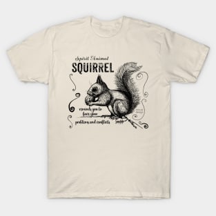 Spirit animal - squirrel black T-Shirt